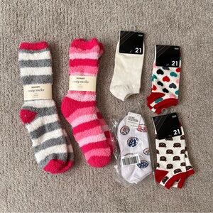 Bundle Old Navy Forever 21 Socks New One Size